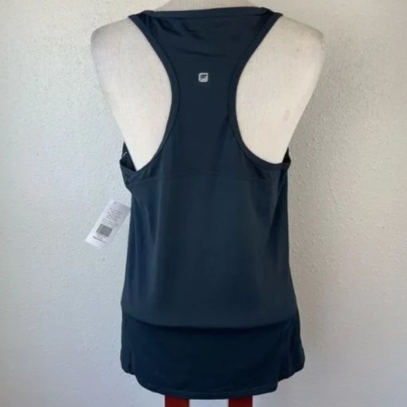 NWT Fabletics Leon Tank Ultra Soft Racerback Performance Top Black SZ XL NWT! - Picture 4 of 16